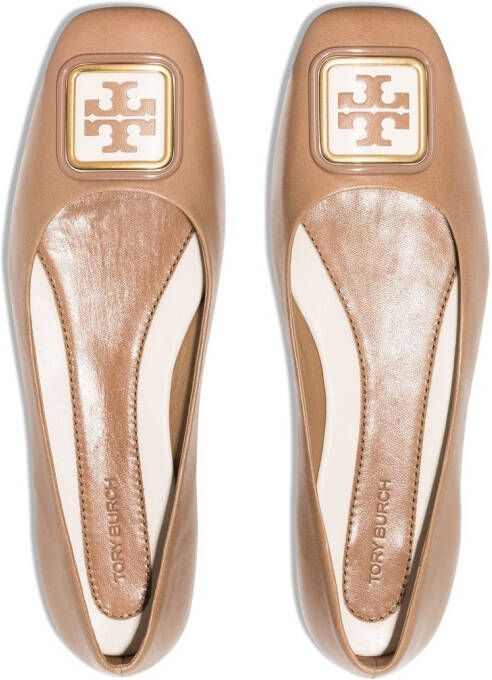 Tory Burch Georgia Bombé ballerina shoes Neutrals