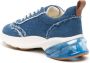 Tory Burch Good Luck distressed-finish denim sneakers Blue - Thumbnail 3