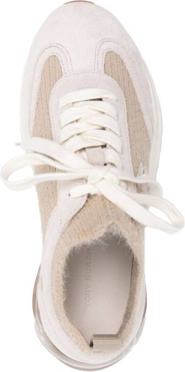 Tory Burch Good Luck knitted sneakers Neutrals
