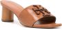 Tory Burch Ines 55mm block-heel mules Brown - Thumbnail 2