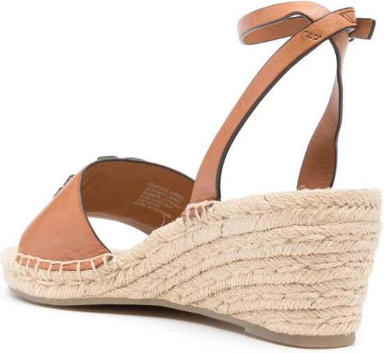 Tory Burch Ines 65mm leather espadrilles Brown