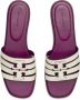 Tory Burch Ines leather slides Purple - Thumbnail 3