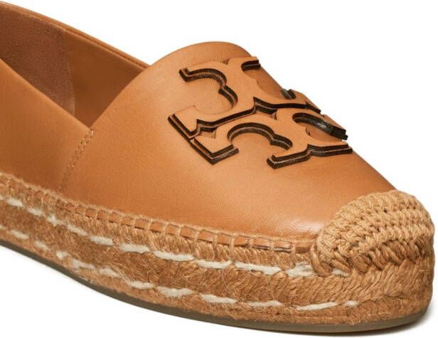 Tory Burch Ines logo-patch espadrilles Brown