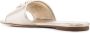 Tory Burch Ines logo-plaque metallic sandals Gold - Thumbnail 3