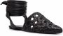 Tory Burch interwoven leather sandals Black - Thumbnail 2