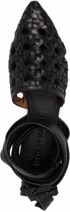 Tory Burch interwoven leather sandals Black