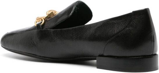Tory Burch Jessa Horsehead-detail leather loafers Black