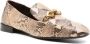 Tory Burch Jessa snakeskin leather loafers Brown - Thumbnail 2