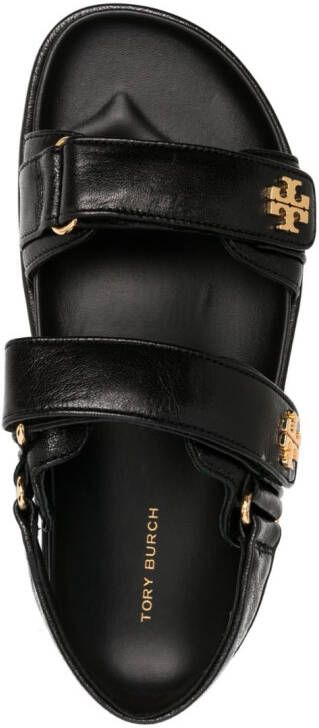 Tory Burch Kira leather sandals Black