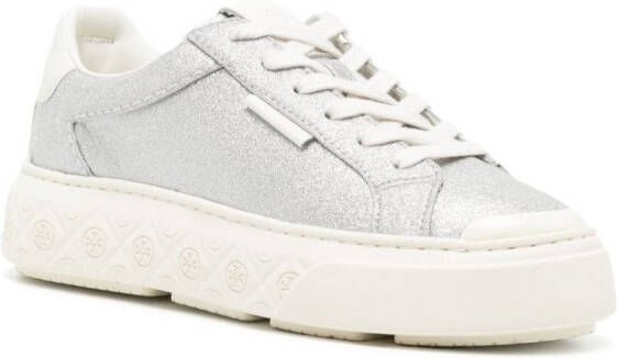 Tory Burch Ladybug glittered sneakers Silver