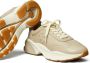 Tory Burch logo-embossed leather sneakers Neutrals - Thumbnail 3