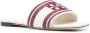 Tory Burch logo-embroidered open-toe flat slides - Thumbnail 2