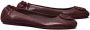 Tory Burch logo-patch detail ballerina shoes Red - Thumbnail 2