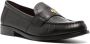 Tory Burch logo-plaque leather loafer Black - Thumbnail 2