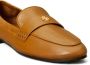 Tory Burch logo-plaque leather loafers Brown - Thumbnail 4