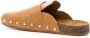 Tory Burch Mellow logo-plaque leather mules Brown - Thumbnail 3