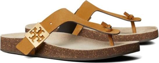 Tory Burch Mellow Thong leather sandals Yellow