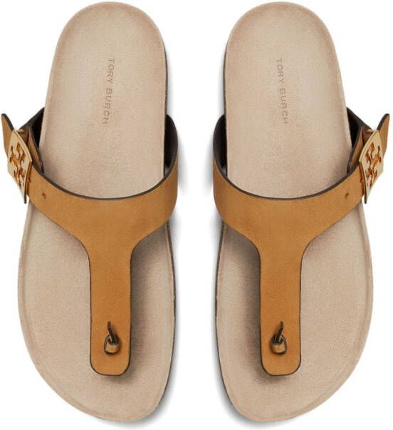 Tory Burch Mellow Thong leather sandals Yellow