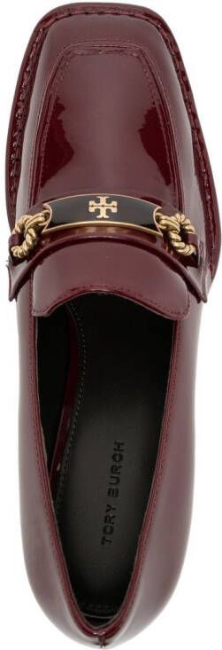 Tory Burch mid heel perrine loafers Red