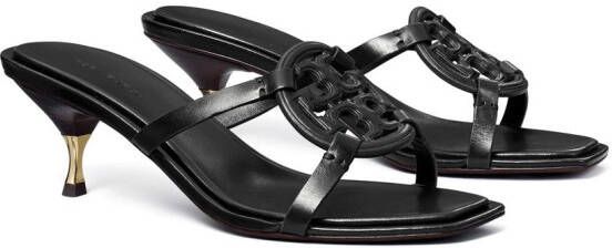 Tory Burch Geo Bombé Miller 55mm leather sandals Black