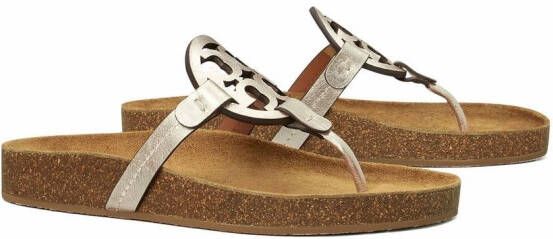 Tory Burch Miller Cloud leather sandals Gold
