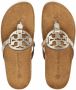 Tory Burch Miller Cloud leather sandals Gold - Thumbnail 3