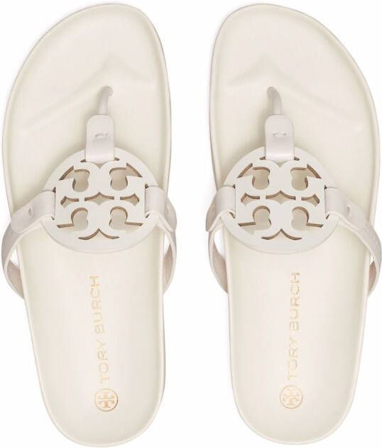 Tory Burch Miller Cloud leather sandals White