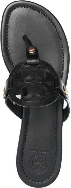 Tory Burch Miller leather sandals Black