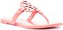 Tory Burch Miller logo-plaque leather sandals Pink - Thumbnail 1