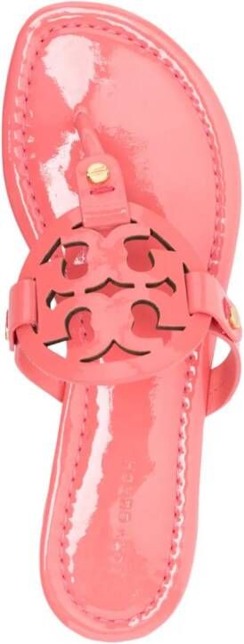 Tory Burch Miller logo-plaque leather sandals Pink