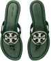 Tory Burch Miller Pavé leather sandals Green - Thumbnail 4
