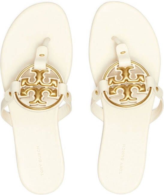 Tory Burch Miller soft leather sandals White