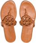 Tory Burch Miller Soft logo leather sandals Brown - Thumbnail 4
