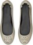 Tory Burch Minnie leather ballerina shoes Grey - Thumbnail 3