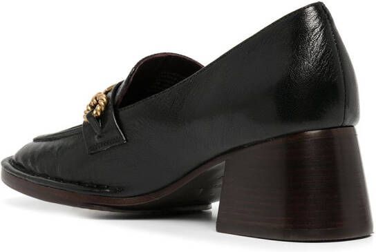 Tory Burch Perrine heeled leather loafer Black