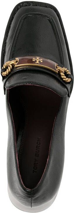 Tory Burch Perrine heeled leather loafer Black