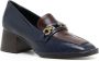 Tory Burch Perrine heeled leather loafer Blue - Thumbnail 2