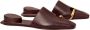 Tory Burch pierced leather slippers Brown - Thumbnail 2