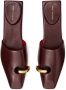 Tory Burch pierced leather slippers Brown - Thumbnail 3
