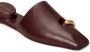 Tory Burch pierced leather slippers Brown - Thumbnail 4
