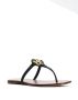 Tory Burch T-medallion flat sandals Black - Thumbnail 2