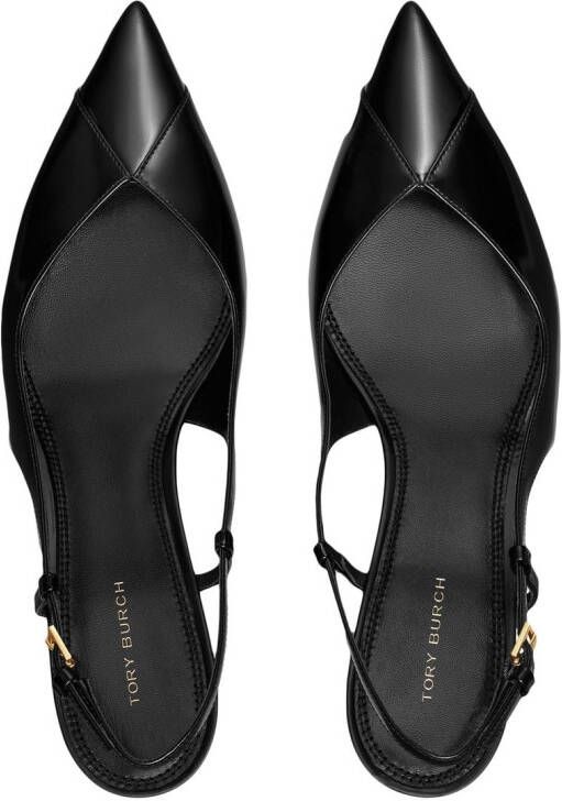 Tory Burch 65mm Triangle slingback pumps Black