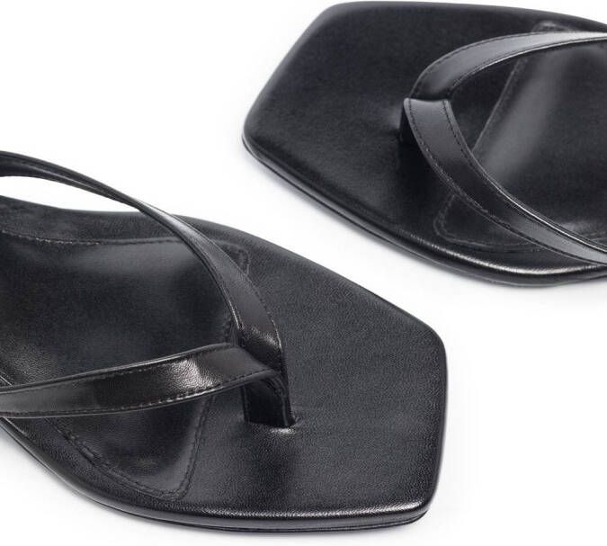 TOTEME 40mm kitten-heel flip-flops Black