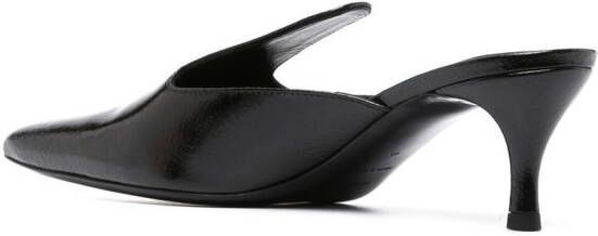 TOTEME leather slip-on mules Black
