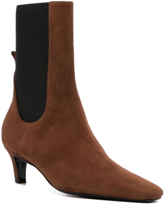 TOTEME mid-heel ankle boots Brown