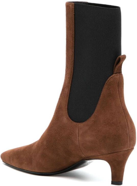 TOTEME mid-heel ankle boots Brown