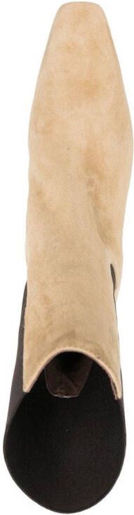 TOTEME square-toe ankle boots Neutrals