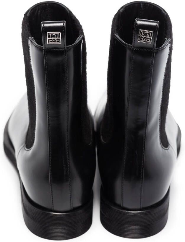 TOTEME square-toe Chelsea boots Black