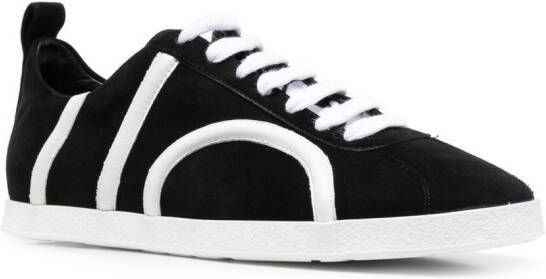 TOTEME suede low-top sneakers Black