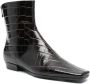 TOTEME The Western crocodile-effect boots Brown - Thumbnail 2
